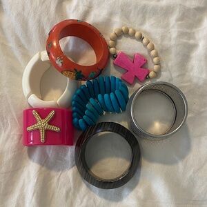 Colorful Bangle and Bracelet Set